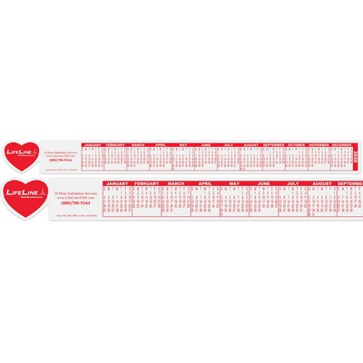 Heart Computer Calendar (16"x1½")