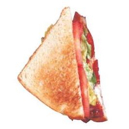 Sandwich Executive Magnet w/ Full Magnetic Back (4 Square Inch)