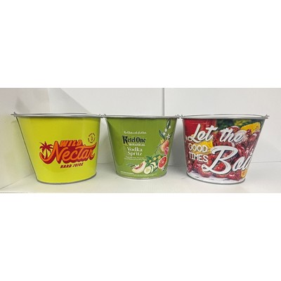 5 Quart Galvanized Steel Metal Bucket