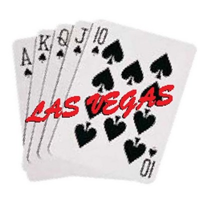 Spades Royal Flush Magnet w/ Full Magnet Back (8 Square Inch)