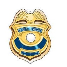 Police Badge Promotional Magnet w/ Strip Magnet (6 Square Inch)