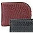 Crocodile Print Magnet Money Clip with Card Case