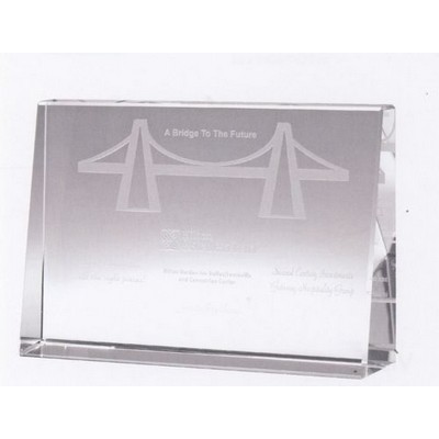 Large Horizontal Baldwin Optical Crystal Award