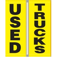 18 Oz. Vinyl Pole Banner Set - Used Trucks (3'x8')
