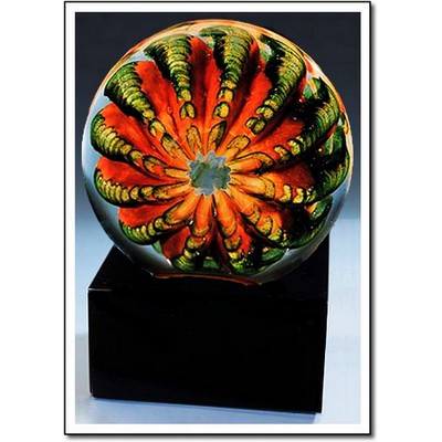 Kelp Sea Urchin Sculpture w/ Marble Base (3.25"x4.75")