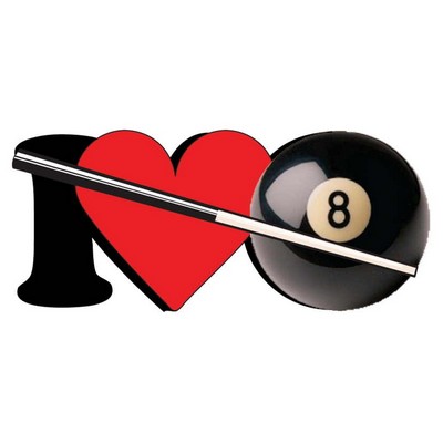 I Love Pool Maxi Magnet (4 Square Inch)