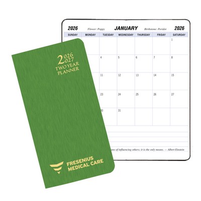 Two Year Pocket Planner w/ Shimmer Cover