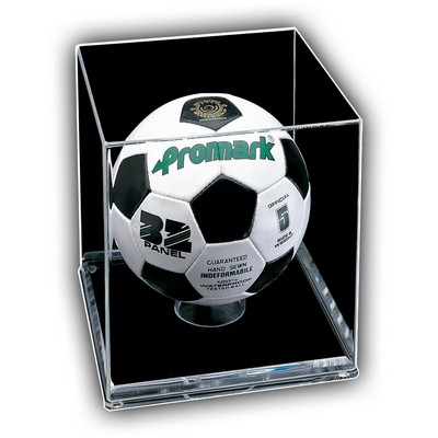 Soccer Ball Case with 3/4" Clear Base