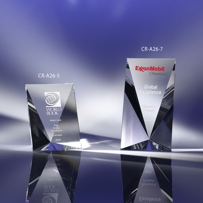 Stage of Success Crystal Award 7"H