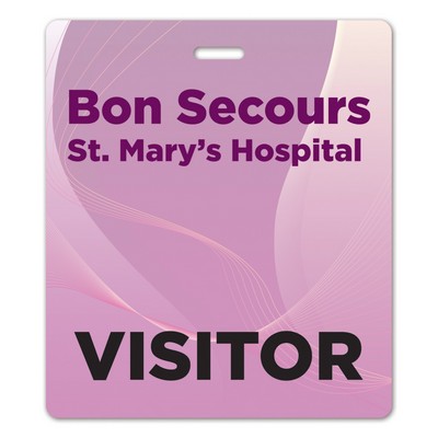 Full Color 50 Mil Name Badge (3.375"X3.875") Rectangle