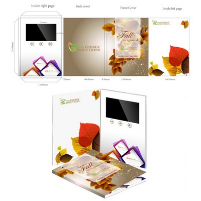 5.0" IPS Screen Customized Printed Cards Video Magazine