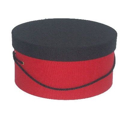 Red & Black Hat Box (10"x8 3/8"x5 1/2")