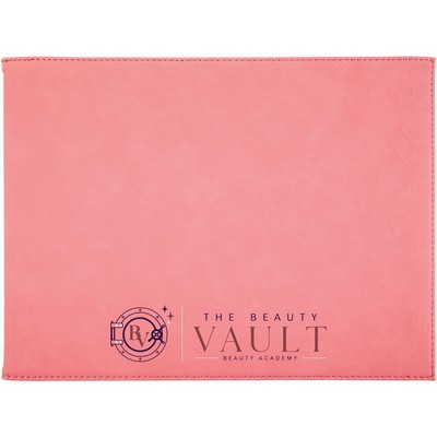 Pink Leatherette Certificate Holder