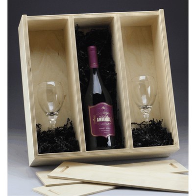 Premium Birch Wood Slide Top Box