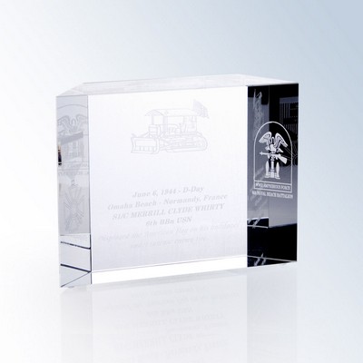 Block Optic Crystal Award - Large
