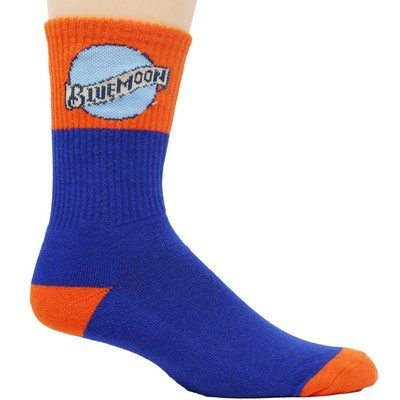 Woven Imported Pima Crew Socks