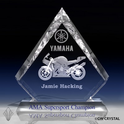 Traditional Series Crystal Award (7" x 6 5/8" x 2 3/8")