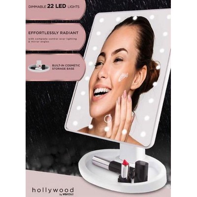 Vivitar® Hollywood by Vicitar Lighted LED White Vanity Mirror
