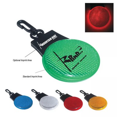 Mini LED Safety Bulb Shape Reflector Light With Clip