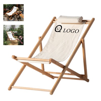 Adjustable Beech Wood Sling Chair