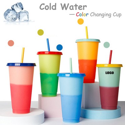 710Ml Plastic Color Changing Cup
