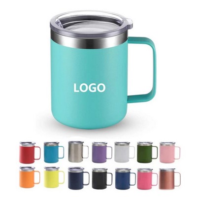 12oz Stainless Steel Insulated Coffee Mug with Handle