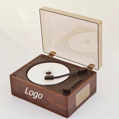 Retro Portable CD Player Rechargeable Bluetooth Speaker