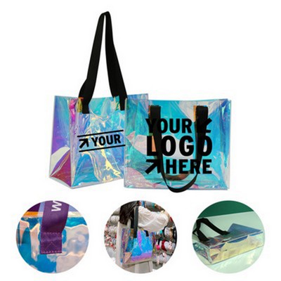 Holographic Clear Shopping Tote Bag