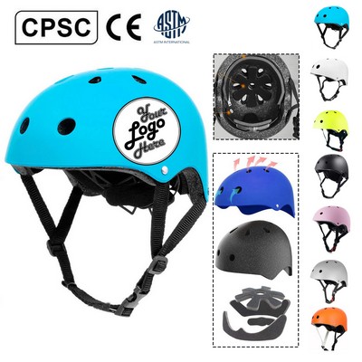Adjustable Certified Bike Helmet For Toddler/Kids/Youth/Teenager