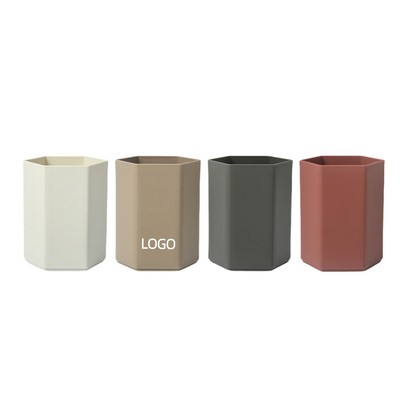 Hexagonal Minimalist Desktop Pen Holder