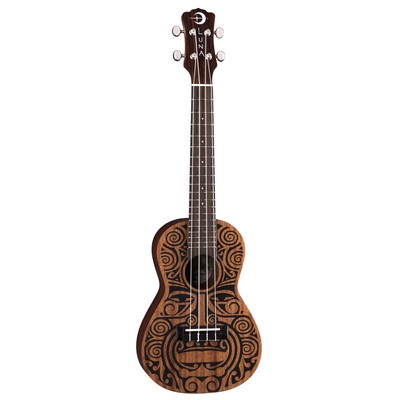 Luna Uke Tribal Mahogany Concert Ukulele