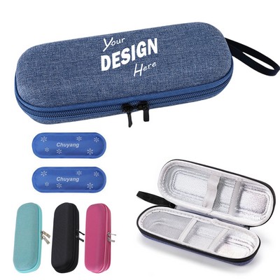 Insulin Pen Cooler Travel Case With 2 Ice Packs