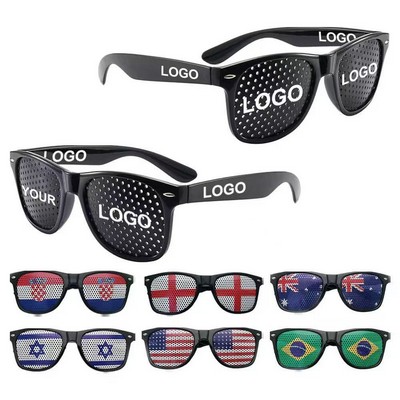 Pinhole Sticker Sunglasses