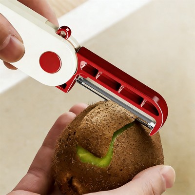 Foldable Storage Kitchen Peeler, Portable Stainless Steel Fruit Peeler, Household Peeling Tool