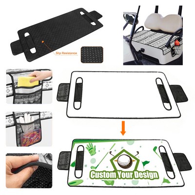 Golf Cart Seat Cover with Side Pockets
