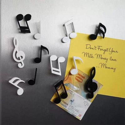 Musical Note Fridge Magnets with Piano Clefs