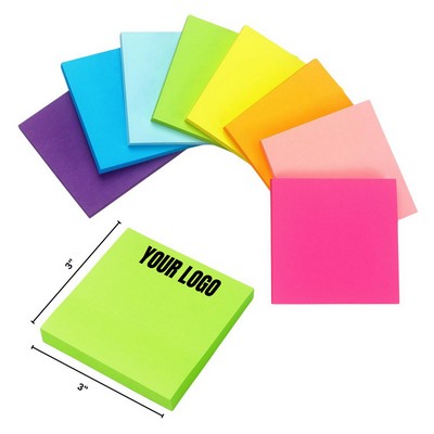 Custom Sticky Notes – 3" x 3" Promotional Memo Pad