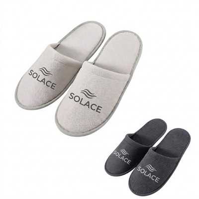 Premium Textured Cloth Hospitality Slippers