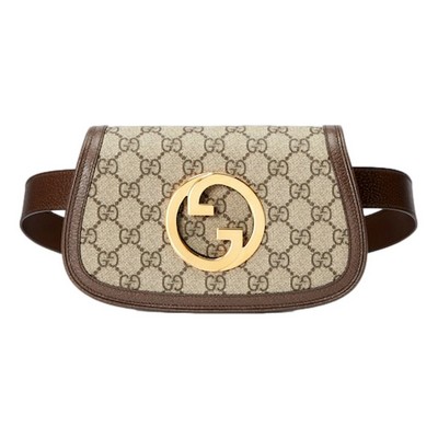 Gucci Blondie GG Supreme Canvas Brown Belt Bag Size 65