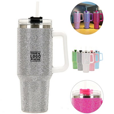 Sparkling Crystal Handle Tumbler