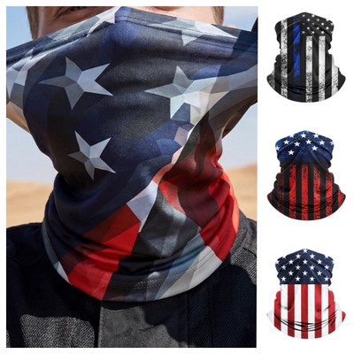 Independence Day Neckline Sun Mask, Multifunctional Magic Scarf