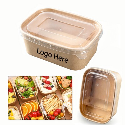Custom Kraft Paper Food Container 1000ml Extra Thick 320g
