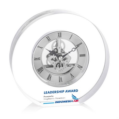 Wilkes VividPrint™ Clock - Silver