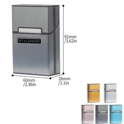 Cigarette Case Aluminum Allay Magnetic 20 Capacity