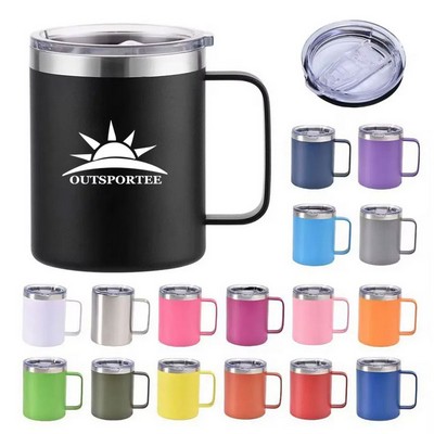 12/14oz Stainless Steel Coffee Mug Insulated Travel Tumbler