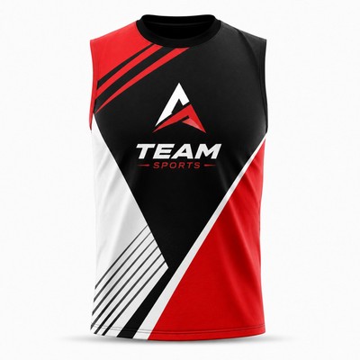 Sublimated Brushed Milk Silk Sleeveless T Shirt 160GSM