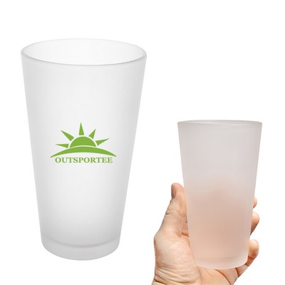 16 oz Frosted Pint Glass