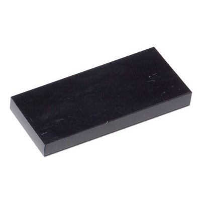 Jet Black Rectangular Marble Base (5"x¾x4")