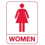 ADA Signage - Women's Restroom (Pictogram w/Copy)