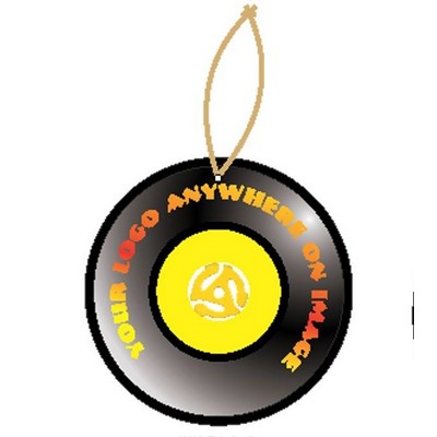 Rpm Record Promotional Ornament w/ Black Back (12 Square Inch)